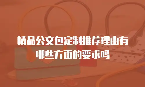 精品公文包定制推荐理由有哪些方面的要求吗