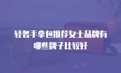 轻奢手拿包推荐女士品牌有哪些牌子比较好