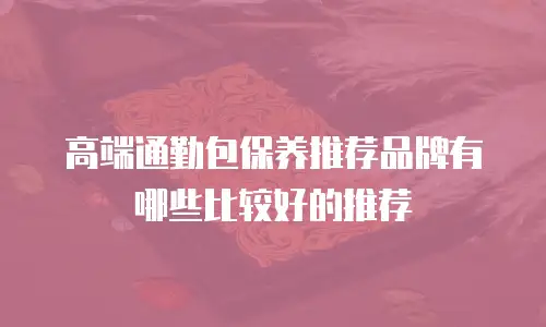 高端通勤包保养推荐品牌有哪些比较好的推荐
