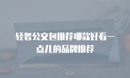 轻奢公文包推荐哪款好看一点儿的品牌推荐