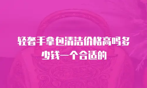 轻奢手拿包清洁价格高吗多少钱一个合适的