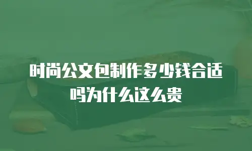 时尚公文包制作多少钱合适吗为什么这么贵
