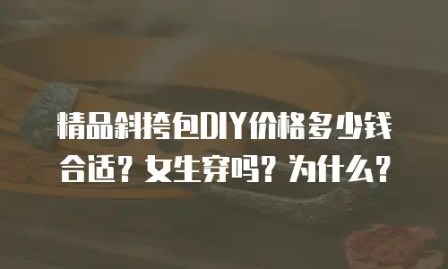 精品斜挎包DIY价格多少钱合适？女生穿吗？为什么？
