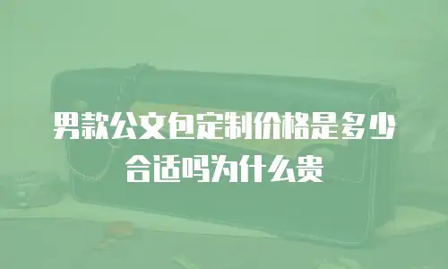 男款公文包定制价格是多少合适吗为什么贵