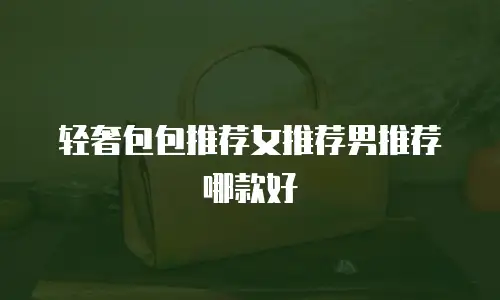 轻奢包包推荐女推荐男推荐哪款好