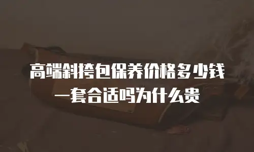 高端斜挎包保养价格多少钱一套合适吗为什么贵