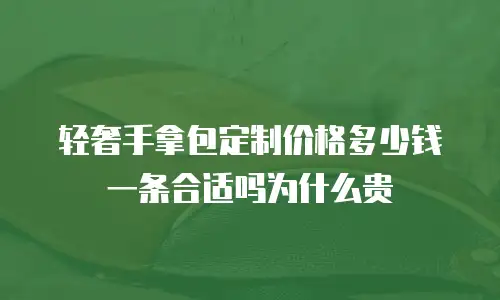 轻奢手拿包定制价格多少钱一条合适吗为什么贵