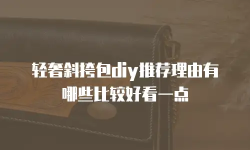 轻奢斜挎包diy推荐理由有哪些比较好看一点
