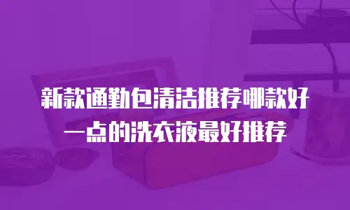 新款通勤包清洁推荐哪款好一点的洗衣液最好推荐