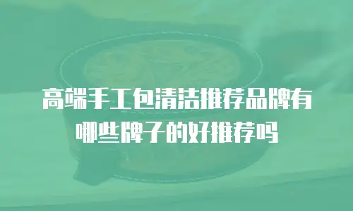 高端手工包清洁推荐品牌有哪些牌子的好推荐吗