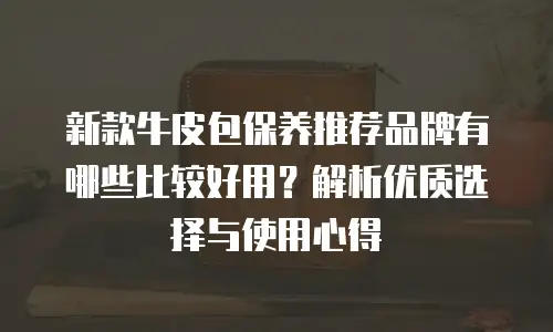 新款牛皮包保养推荐品牌有哪些比较好用？解析优质选择与使用心得