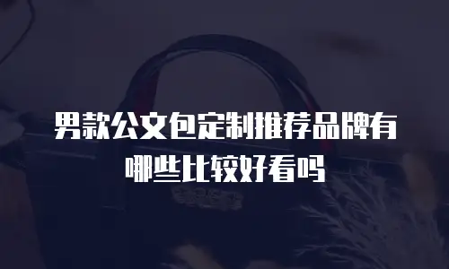男款公文包定制推荐品牌有哪些比较好看吗