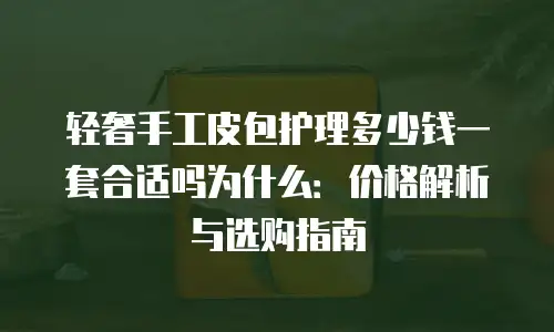 轻奢手工皮包护理多少钱一套合适吗为什么：价格解析与选购指南