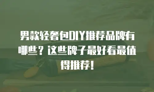 男款轻奢包DIY推荐品牌有哪些？这些牌子最好看最值得推荐！
