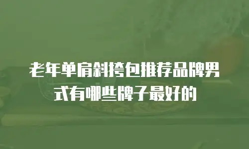 老年单肩斜挎包推荐品牌男式有哪些牌子最好的