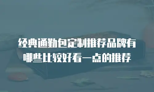 经典通勤包定制推荐品牌有哪些比较好看一点的推荐