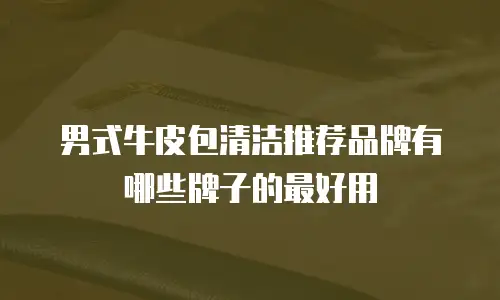 男式牛皮包清洁推荐品牌有哪些牌子的最好用