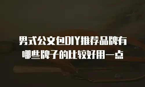 男式公文包DIY推荐品牌有哪些牌子的比较好用一点