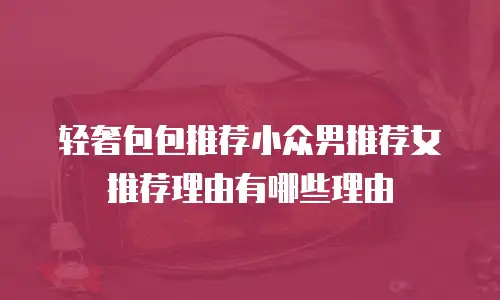 轻奢包包推荐小众男推荐女推荐理由有哪些理由