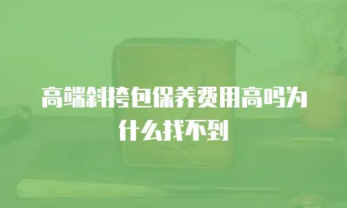 高端斜挎包保养费用高吗为什么找不到