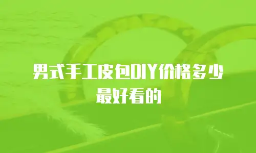 男式手工皮包DIY价格多少最好看的