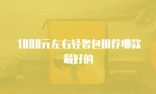 1000元左右轻奢包推荐哪款最好的