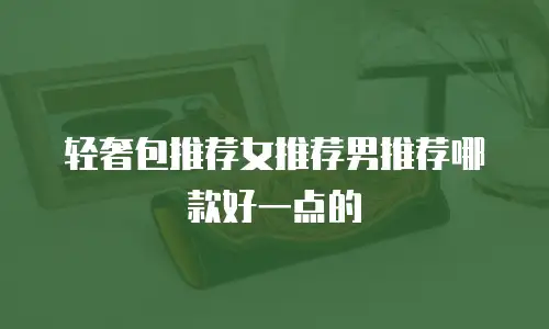 轻奢包推荐女推荐男推荐哪款好一点的