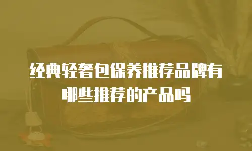经典轻奢包保养推荐品牌有哪些推荐的产品吗