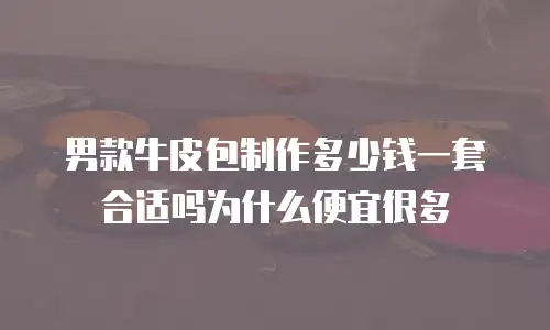 男款牛皮包制作多少钱一套合适吗为什么便宜很多