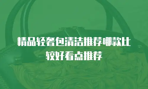 精品轻奢包清洁推荐哪款比较好看点推荐