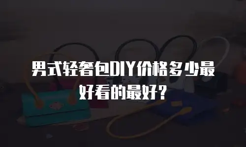 男式轻奢包DIY价格多少最好看的最好？
