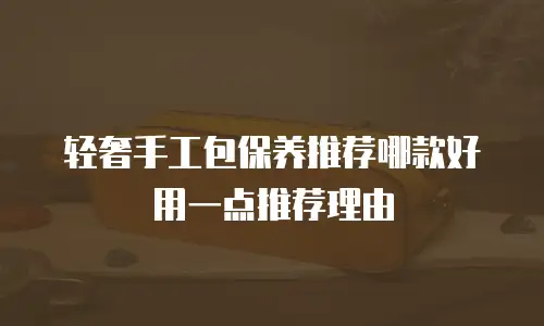 轻奢手工包保养推荐哪款好用一点推荐理由