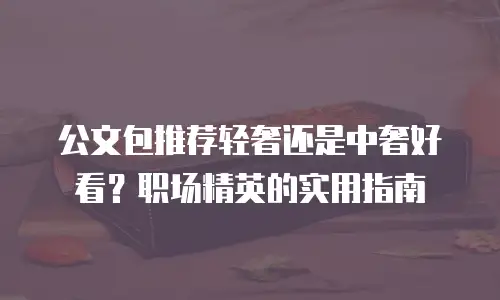 公文包推荐轻奢还是中奢好看？职场精英的实用指南