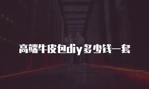 高端牛皮包diy多少钱一套