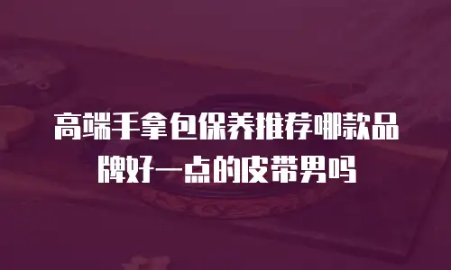 高端手拿包保养推荐哪款品牌好一点的皮带男吗