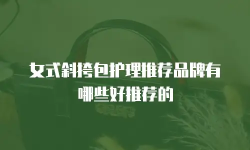 女式斜挎包护理推荐品牌有哪些好推荐的