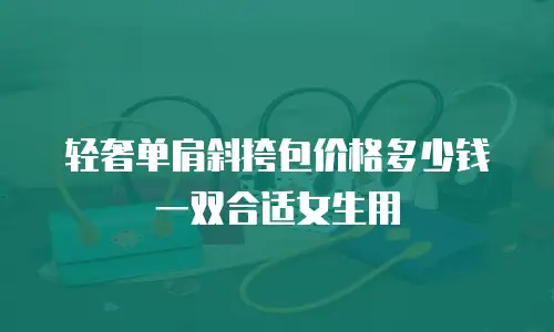 轻奢单肩斜挎包价格多少钱一双合适女生用