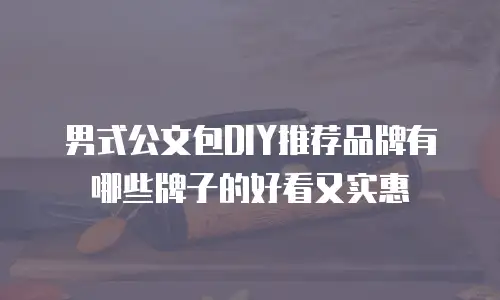 男式公文包DIY推荐品牌有哪些牌子的好看又实惠