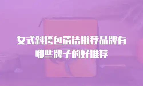 女式斜挎包清洁推荐品牌有哪些牌子的好推荐