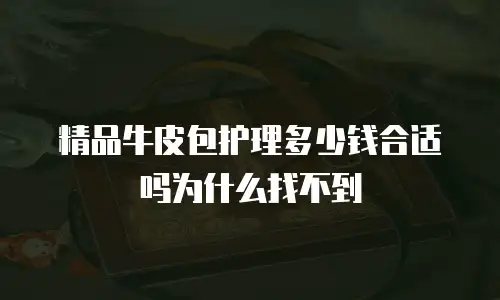 精品牛皮包护理多少钱合适吗为什么找不到