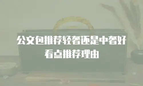 公文包推荐轻奢还是中奢好看点推荐理由