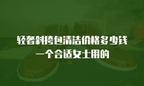 轻奢斜挎包清洁价格多少钱一个合适女士用的