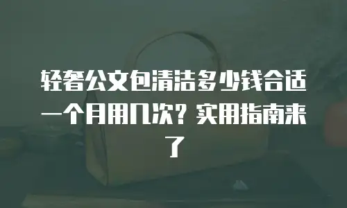 轻奢公文包清洁多少钱合适一个月用几次？实用指南来了