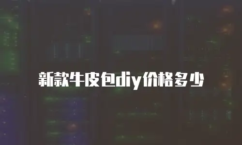 新款牛皮包diy价格多少