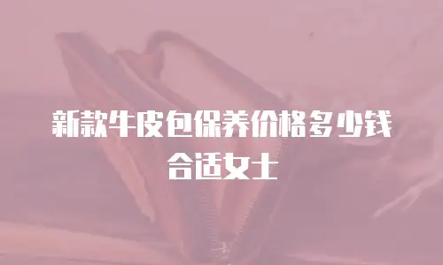 新款牛皮包保养价格多少钱合适女士