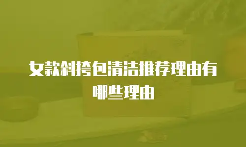 女款斜挎包清洁推荐理由有哪些理由