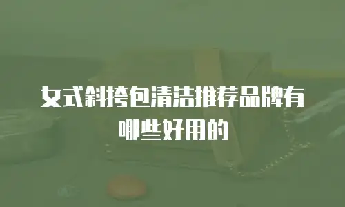 女式斜挎包清洁推荐品牌有哪些好用的