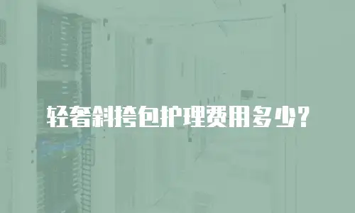 轻奢斜挎包护理费用多少？