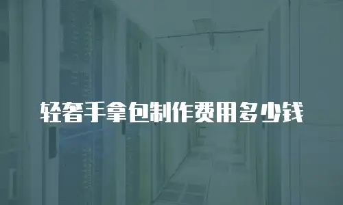轻奢手拿包制作费用多少钱