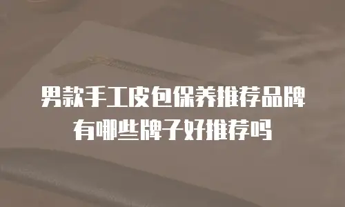 男款手工皮包保养推荐品牌有哪些牌子好推荐吗